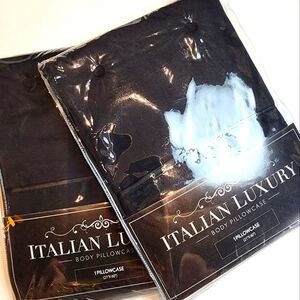 New Body Pillow Pillow Cases setof 2 Black  Luxury‎ Pillow Cases